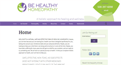 Desktop Screenshot of behealthyhomeopathy.com